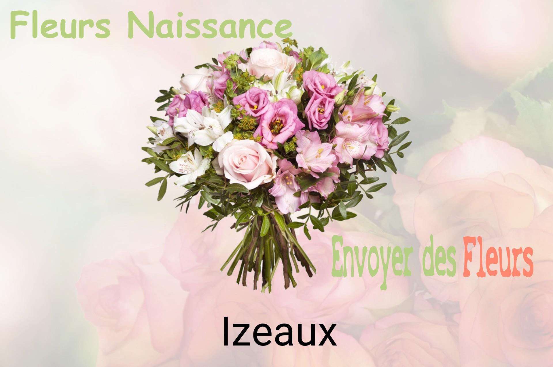Bouquet de fleurs de naissance livré à Izeaux